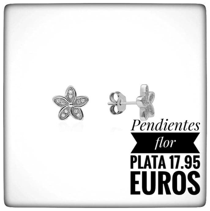 Pendientes flor Swarovski - Imagen 1