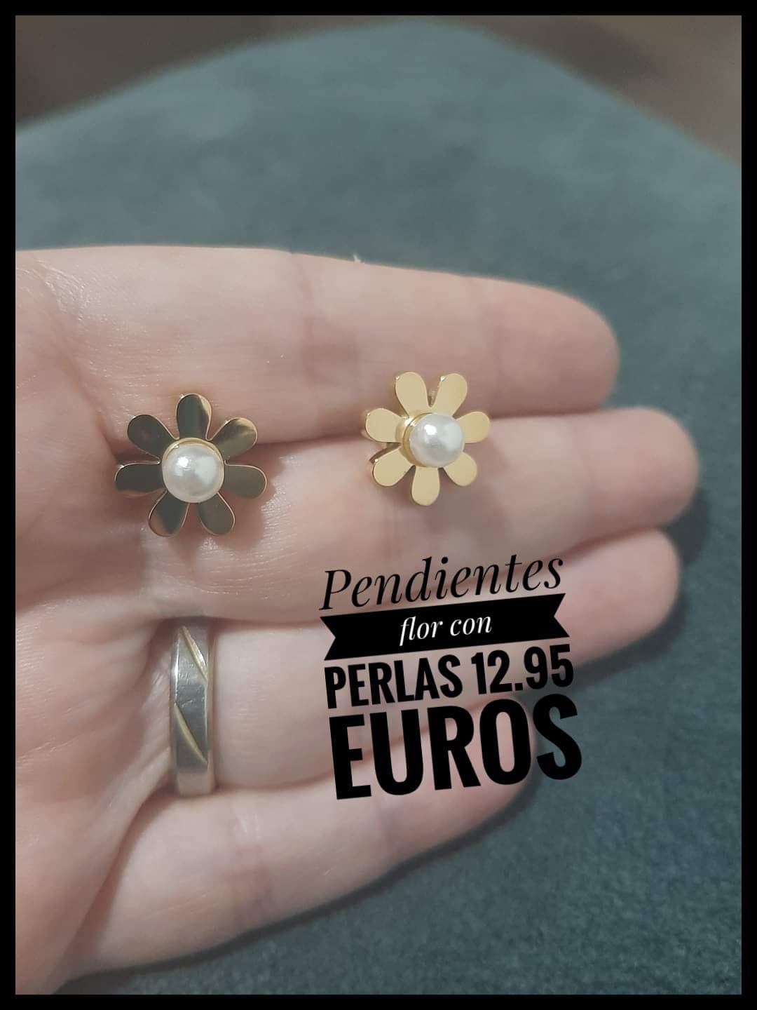 Pendientes margarita - Imagen 1