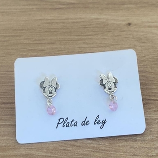 Pendientes Minnie con circonita - Imagen 1