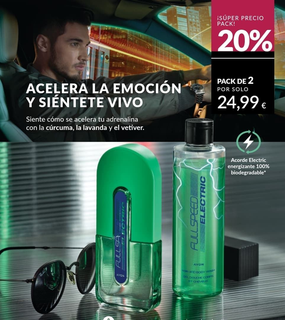 Perfume All Speed Electric Avon - Imagen 1