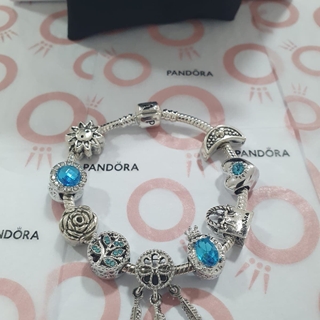 Pulsera Pandora con charms Acero - Imagen 1