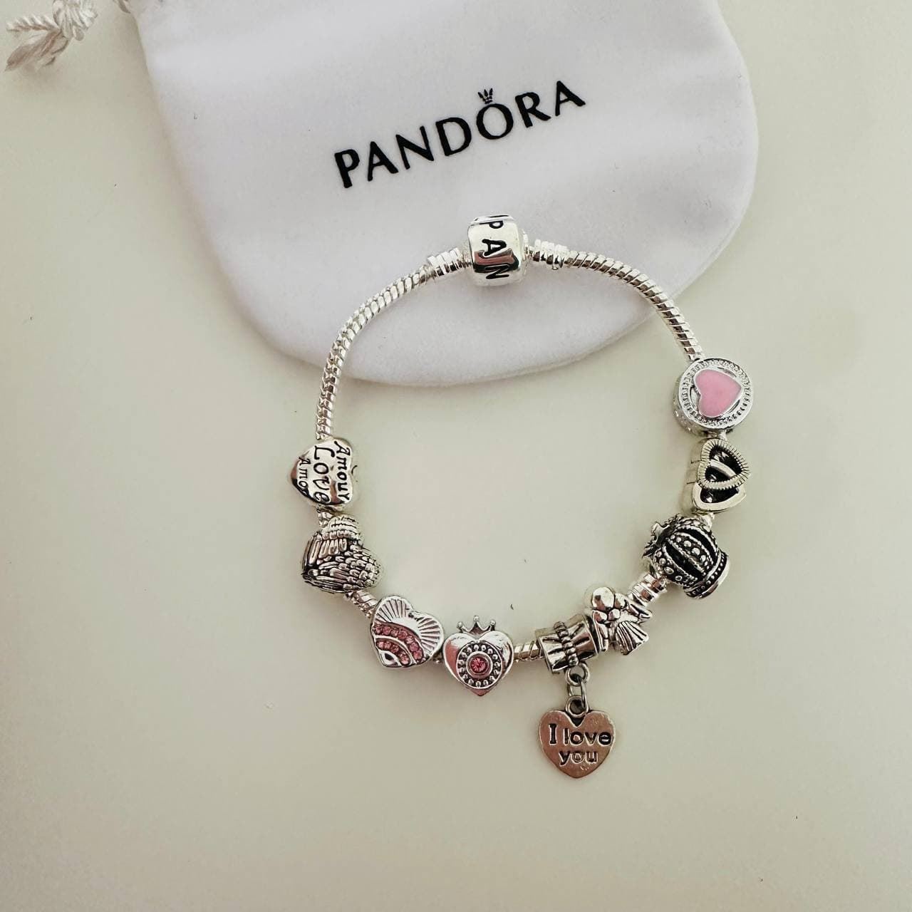 Pulsera Pandora corazón - Imagen 7