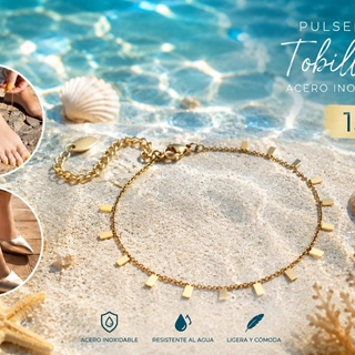 Pulsera tobillera tablitas - Imagen 1