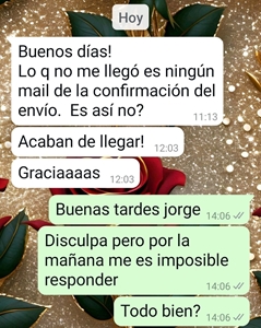 Referencias de pedidos recibidos