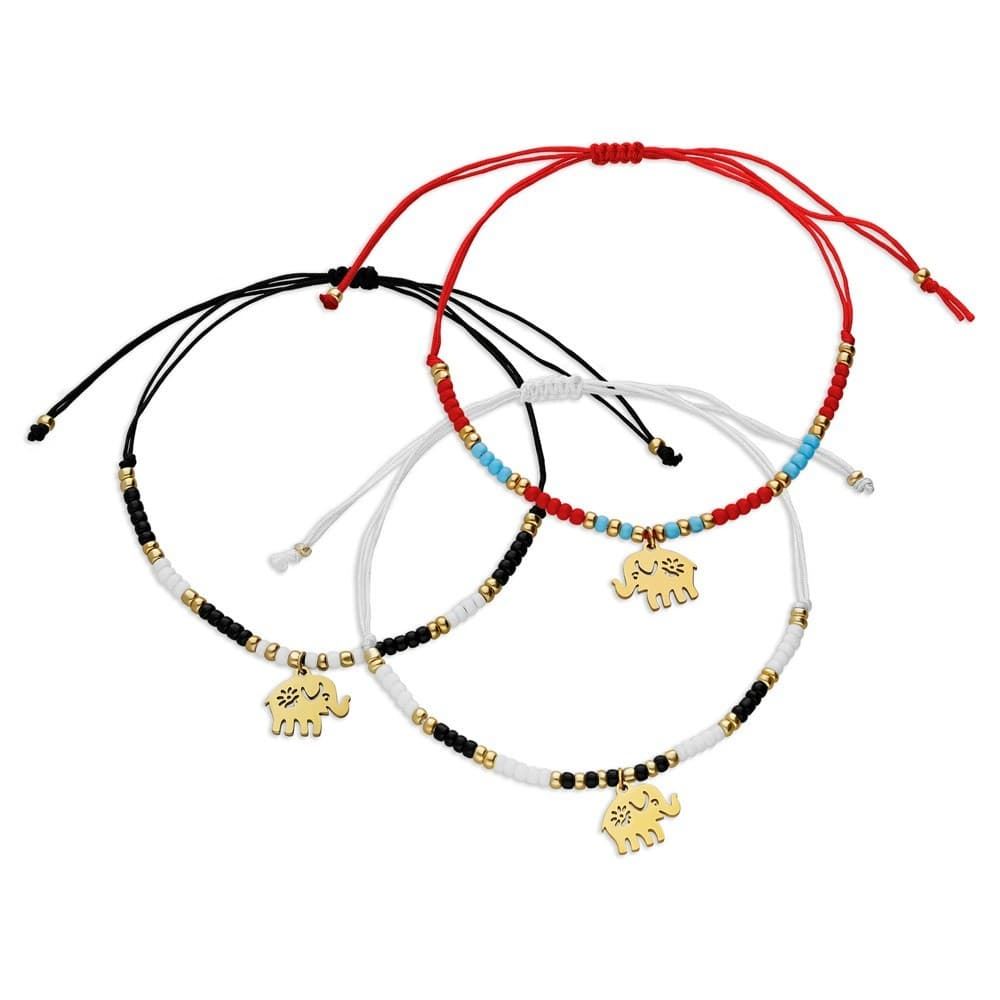 Set pulseras elefante - Imagen 1