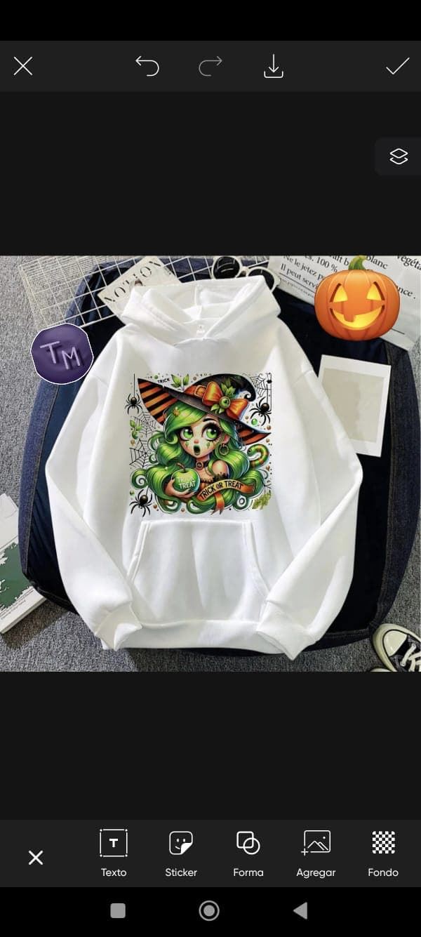 Sudadera Halloween bruja - Imagen 1