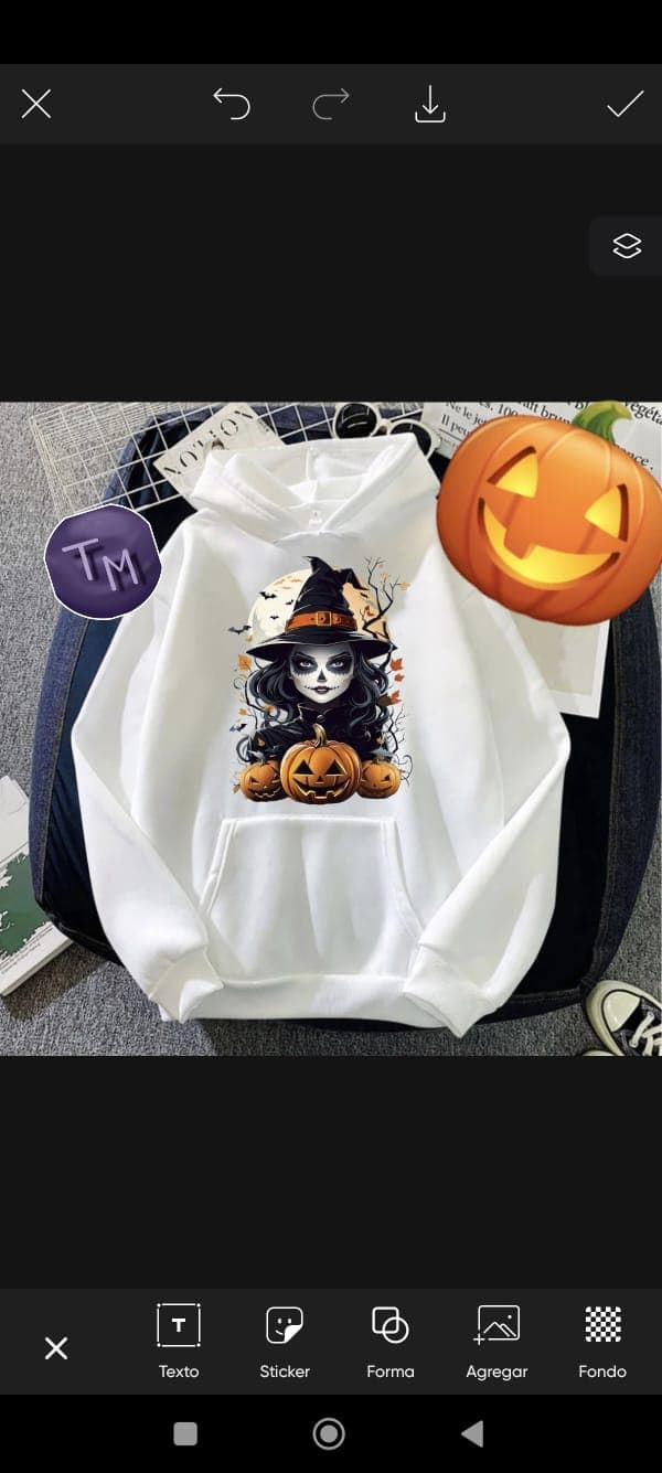 Sudadera Halloween bruja - Imagen 2