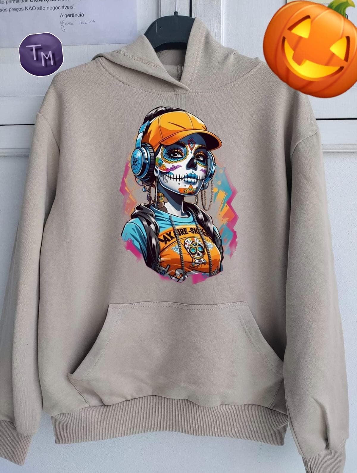 Sudadera Halloween calavera - Imagen 2