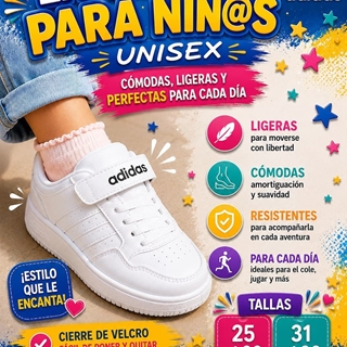 Zapatillas Adidas niños con velcro - Imagen 2