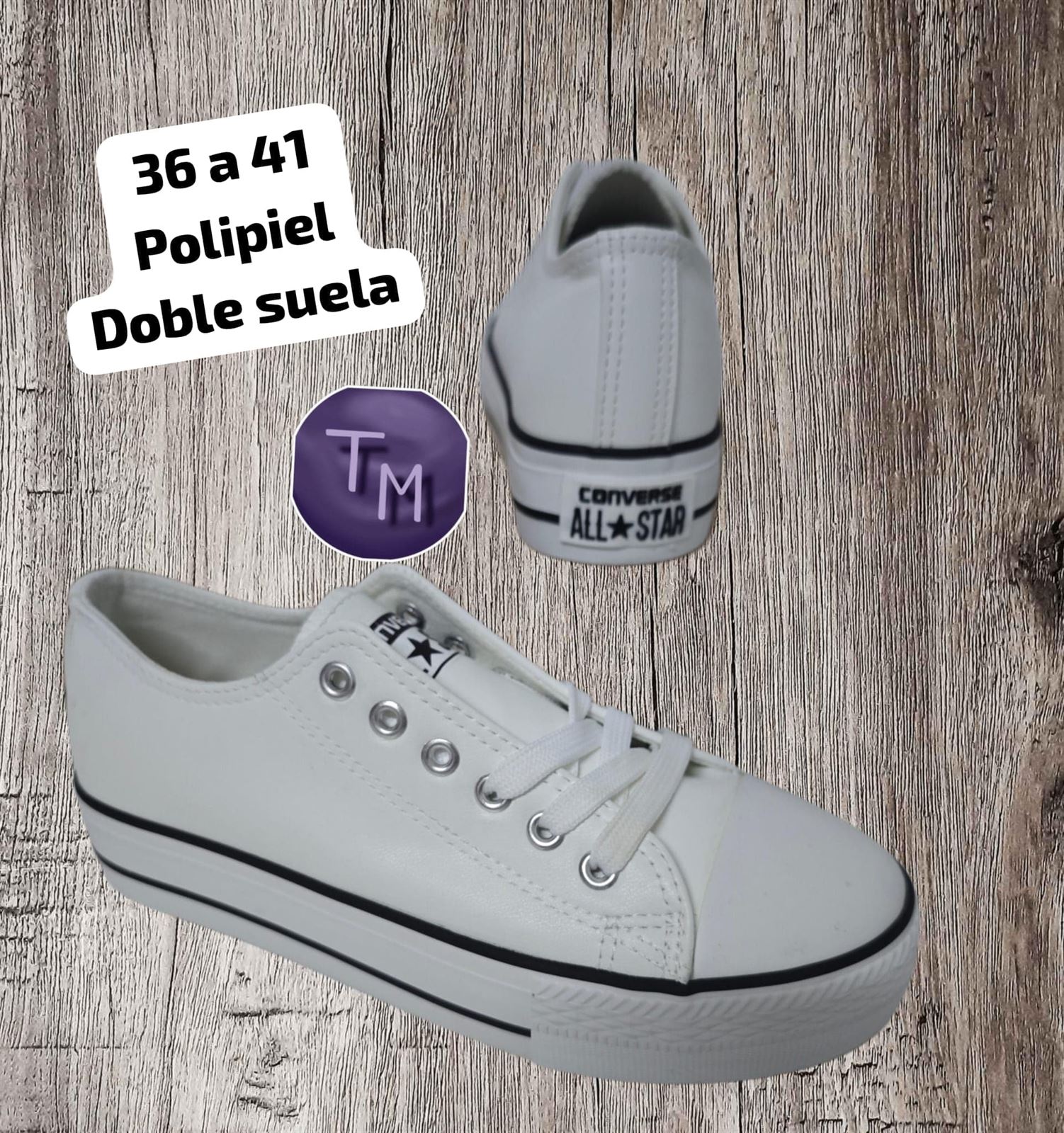 Zapatillas converse polipiel - Imagen 2