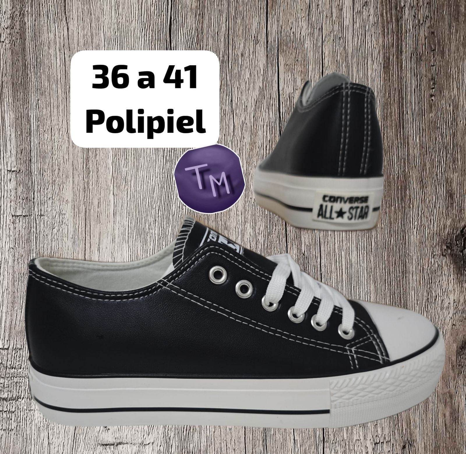 Zapatillas Converse polipiel - Imagen 2