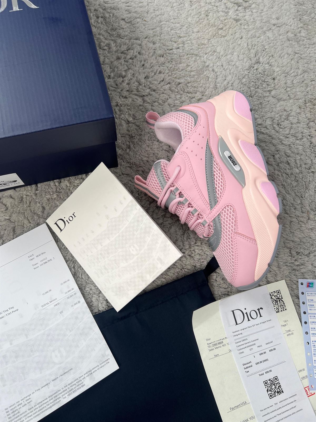 Zapatillas Dior B22 rosa - Imagen 5